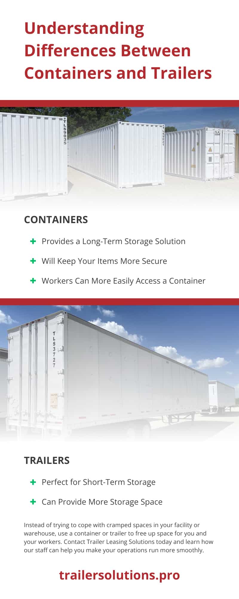 Understanding Differences Between Containers and Trailers