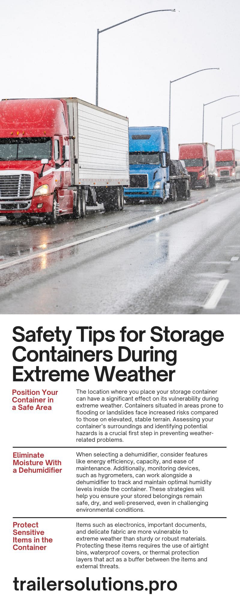 Safety Tips for Storage Containers During Extreme Weather