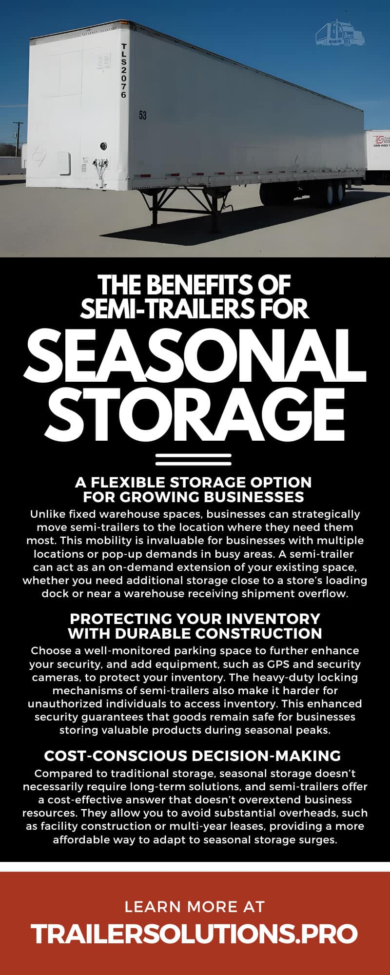 The Benefits of Semi-Trailers for Seasonal Storage